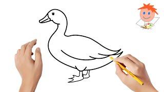 How to draw a duck | Easy drawings