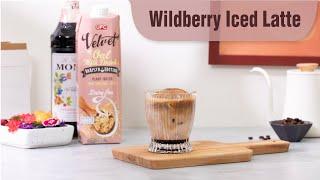 Quick & Easy Wildberry Iced Latte  | DIY Coffee | UFC Velvet Oat Milk Barista