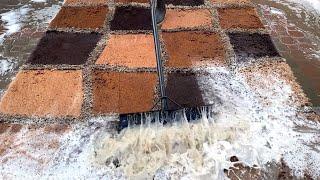 Scraping dirty water off carpets Compilation Pt. 31 || Satisfying Video