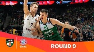 Zalgiris Kaunas-FC Bayern Munich | Round 9 Highlights | 2023-24 Turkish Airlines EuroLeague