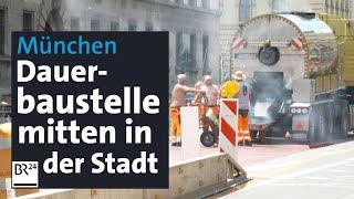 Baufeld zu klein bemessen: Straßengestaltung rund um Münchner Tunnel zieht sich | Abendschau | BR24