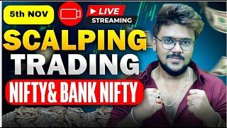 Banknifty & Nifty Live Optionstrading | 5 November | Zero Hero live trade #banknifty #nifty