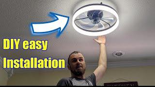 Product Easy installation and  review LCYFBE 20" Modern Ceiling Fan with Light #founditonamazon