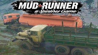 Spintires: MudRunner - ДОСТАВКА.6 ИСПЫТАНИЕ (Как вытащить грузовик из воды ?)