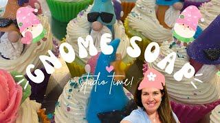 Making Gnome Soap | Small business studio | Soap Making