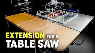 Table extension for table saw / DIY