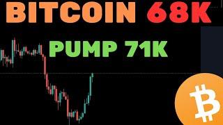 BITCOIN DUMP 68K + PUMP 71K: E AGORA? + TRADE e COMPRAS DE ALTCOINS - Análise Técnica/Sentimento