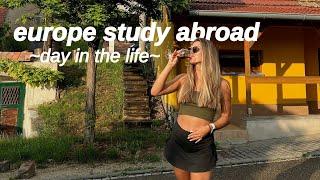 college day in the life vlog...studying abroad in brno, czechia! (study date, class, & nightlife)