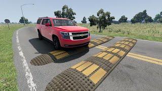 Cars vs Speed bumps Compilation #47 BeamNG.drive