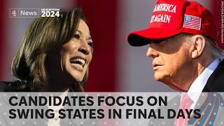 Trump and Harris in final push to secure votes - US election latest