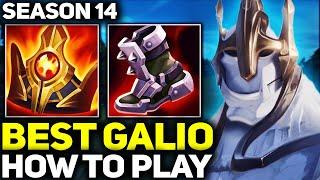 How to Play Galio Mid Gameplay - RANK 1 BEST GALIO IN THE WORLD! | Season 14 League of Legends