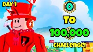 DAY 1 / PLS DONATE 0 TO 100,000 ROBUX CHALLENGE LIVE