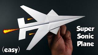 How to make a Paper Plane That FLY FAR || Super Sonic Plane || Best Paper Airplane That Flies Far