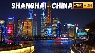 Shanghai Walking Tour 4K | Night Walk in Shanghai | The Bund | Nanjing Road