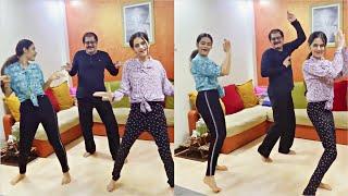 Bhabhiji Ghar Par Hain Tiwari ji Aka Rohitashv Gour  Dance Video With Daughters Giti And Sanjiti