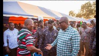 WOW, BURNING FIRE IN NKWANTA NORTH AS JOHN DRAMANI MAHAMA BUILDING GHANA TOUR LANDED