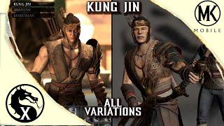 Mortal Kombat X vs MK Mobile - KUNG JIN All move sets, & X Ray comparison