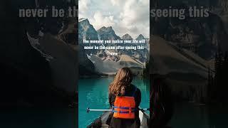 One of the most beautiful lakes in the world. #canada #explore #canoeing #moraine lake #banff