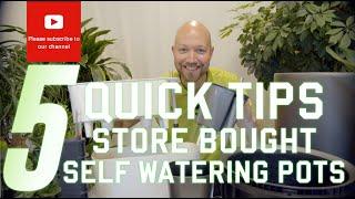 5 quick tips store bought self watering pots