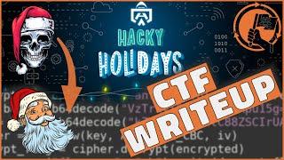 How to REVERSE ENGINEER and HACK weak encryption - "SantaGoga" challenge [Capture The Flag Writeup]