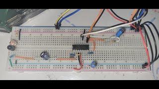 (part 1) heartbeat sensor on breadboard & waveform (Electronics 1 LAB | Sensor App.)