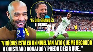  ¡NUESTRA! Mira cómo reaccionó Thierry Henry a la victoria del REAL MADRID con el show de VINI JR.