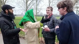 CREAMY MOUTH?! DESPERATE CHRISTIAN & ABU HAJER| SPEAKERS CORNER