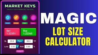 Lot Size Calculator MT5: Simplify Your Forex Trading with MarketKeys!