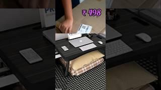 Foldable Wooden Mini Laptop Table for Bed Study Table with Drawer Tablet Mobile Holder for meesho
