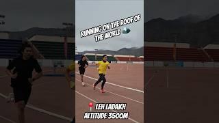 Running on the roof of the world #lehladakh #ladakhmarathon #marathon #running #runshorts #himalayas