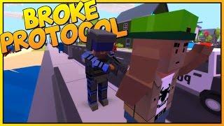 Broke Protocol - Low Poly GTA Online Meets Unturned [Let's Play Broke Protocol Gameplay]