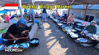 indonesian rural life, Weekly Village Market of indonesia, in indonesia village