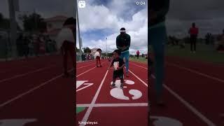 Proud track and field dad moment