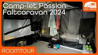 Roomtour 2024 durch unseren Camp-let Passion Faltcaravan