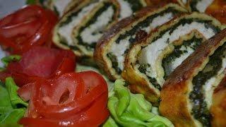 Рулет из куриного филе // Куриный рулет // Легко и вкусно