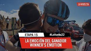 Winner's emotion - Stage 15 | #LaVuelta22