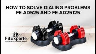 Sellincost How To Solve Dialing Problems For FitExperte Adjustable Dumbbell FE-AD525 & FE-AD25125