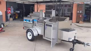 Hot Dog Cart XL with Roof Top 48" X 96"