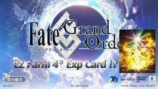 [Fate Grand Order] Ez Leveling Farming 4* Exp Cards !?