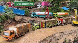 BANJIR telah SURUT. LUMPUR BERSESARAKAN DIJALAN‼️semua yunit RC dam truk dan alat berat dikerahkan