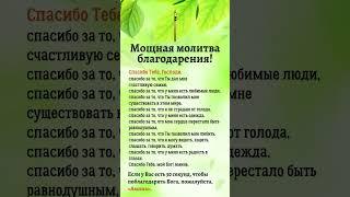 Мощная молитваблагодарения!Мощная молитва благодарения!
