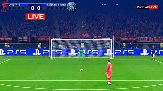 LIVE PENALTIES : Liverpool vs PSG. UEFA Champions League 24/25 Penalty Shootout - PES Gameplay