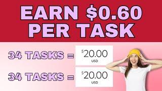 EARN $0.60 PAYPAL PER TASK YOU COMPLETE ONLINE! (Make Money Online 2024)