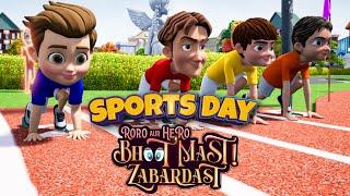 Sports Day - Roro Aur Hero Bhoot Mast Zabardast | Hindi Cartoons for Kids | Hindi Kahani #GubbareTV