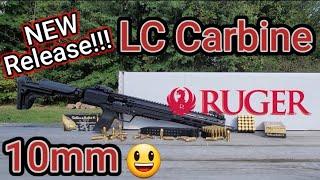 Ruger LC Carbine 10mm Unboxing and First Shots