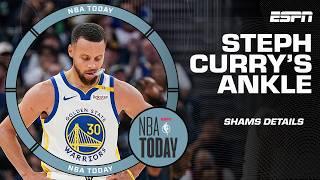 'Warriors hope to get Steph back on the floor!'  - Shams details Curry's ankle injury | NBA Today