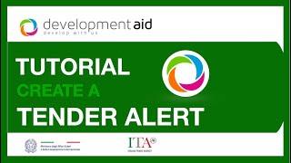 How to create a Tender Alert