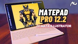 Matepad PRO 12.2 di mata Illustrator