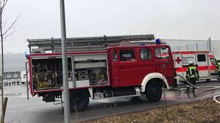 Brand im Warenlager von Edeka in Trostberg