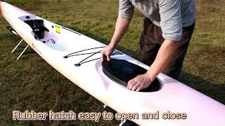 Liker kayak light weight plastic surfski, stable but still fast design for beginners